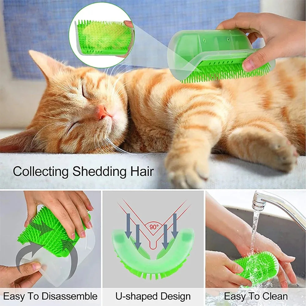 Kitten Wall Corner Self Cleaning Brush