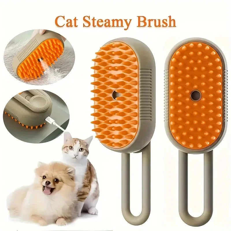 Electric Steamy Brush for Cats